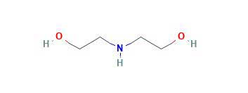 ساختار مولکولی دی اتانول آمین