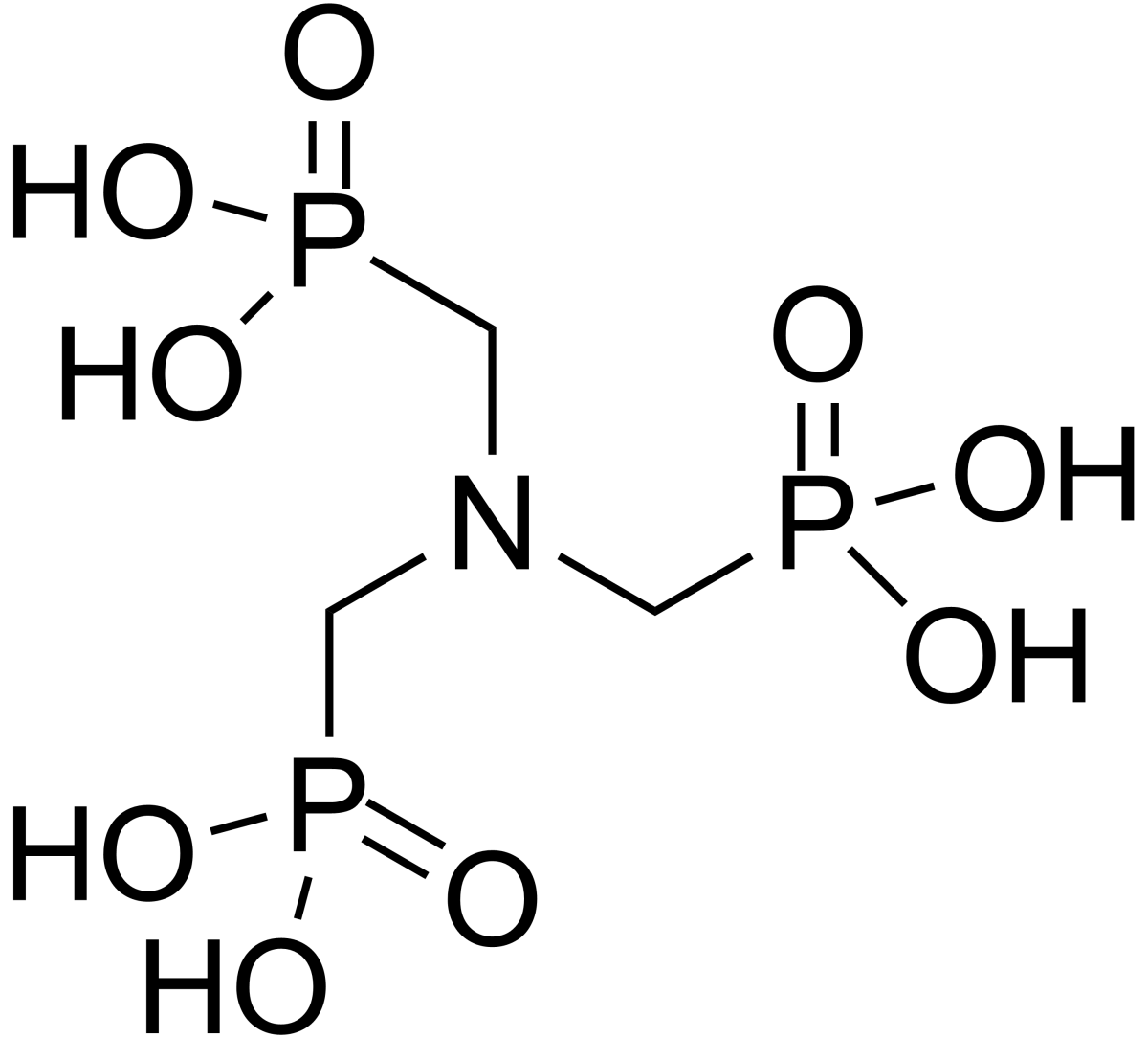 ساختار آمینو تری متیلن فسفونیک اسید