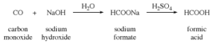 واکنش تولید اسید فرمیک