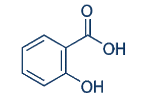 ساختار شیمیایی اسید سالیسیلیک