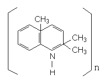 فرمول ساختاری آنتی اکسیدان TMQ